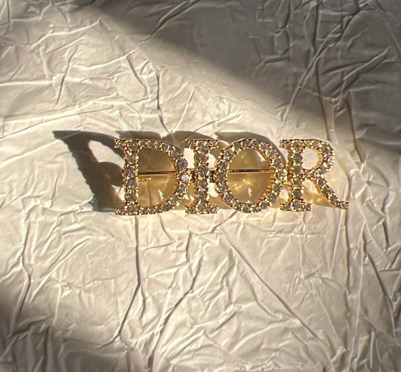 D-I-O-R BROOCH PIN STYLE